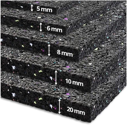 Wasmachine Mat - Antivibratie Demper - Geluidsreductie - Dikke Rubber Constructie - 125x100cm - Zwart