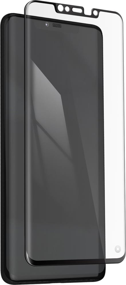 Force Case, Screenprotector geschikt voor Huawei Mate 20 Pro - Oleophobic 3D, Transparant zwart