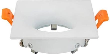 Support spot carré - GUI0/MR16 - Blanc - Aluminium - IP20 - 50W blanc