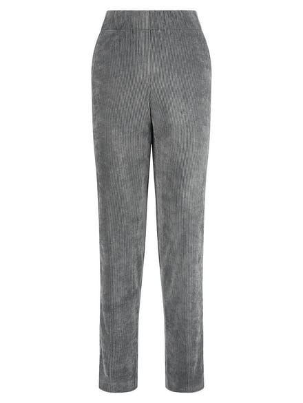 Straight Fit-cordbroek steekzakken Van DAY.LIKE grijs