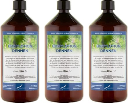 Bodylotion Dennen 1 Liter - set van 3 stuks