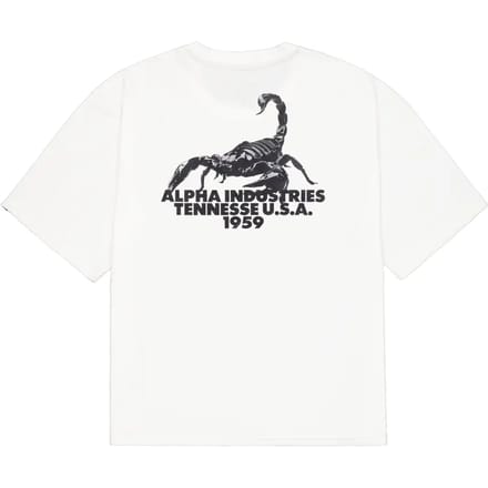 T-shirt met print op de rug Alpha Industries US Scorpion