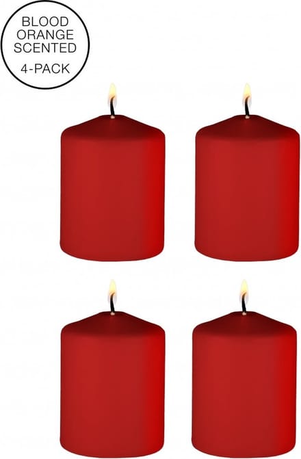 Tease Candles - Sinful - 4 Pieces - Red