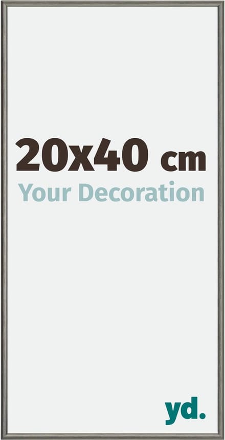 Your Decoration - Fotolijst 20x40 cm - Aluminium - Mercury Structuur - New York