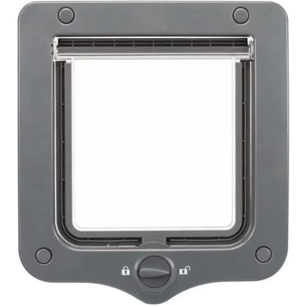 Trixie 2-Way cat flap, 20 × 22 cm Grijs