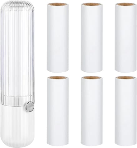 Pluisroller Set - Kledingborstel - Kleding Reinigen - Extra Kleefkracht - 7 Rollen - Wit
