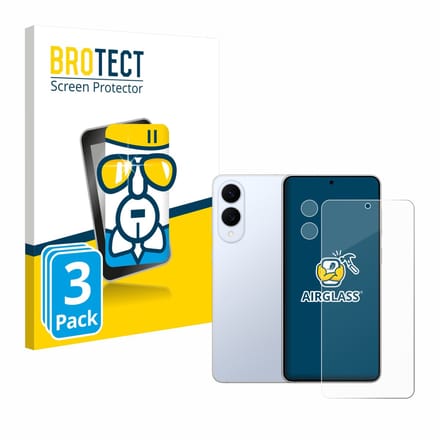 Screenprotector 3 Stuks voor Samsung Galaxy S25 Edge (Voor+Camera) Beschermglas transparant