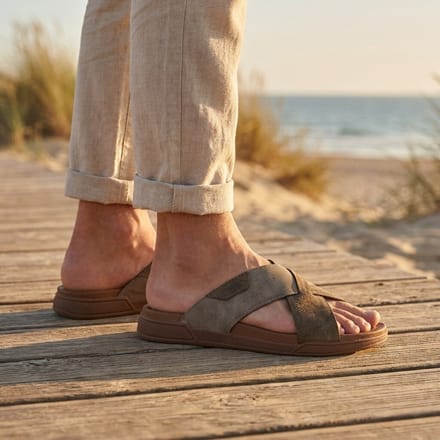 Rieker Rieker Slippers bruin Synthetisch