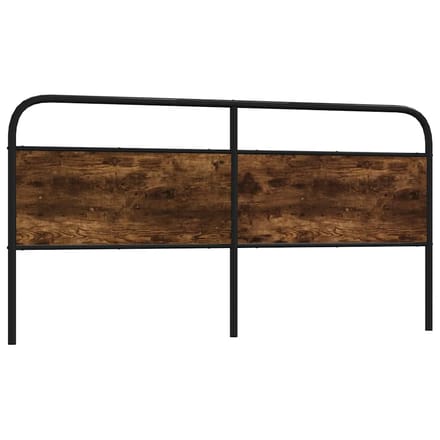 vidaXL - Vervangend - hoofdbord - 180 - cm - staal - en - gerookt - eikenkleurig