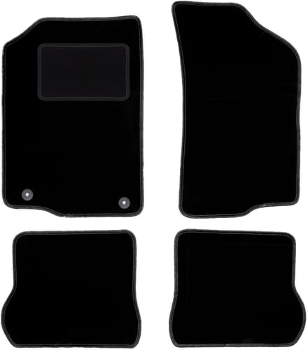 Zwarte veloursmatten voor: Volkswagen Scirocco II coupé (1981-1992)