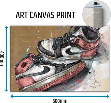 Sneaker canvas 1984 rust pink 60x40 cm