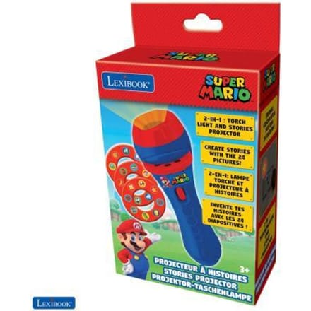 Lexibook - Super Mario Stories Projector projectie-zaklamp met 24 plaatjes Lampen
