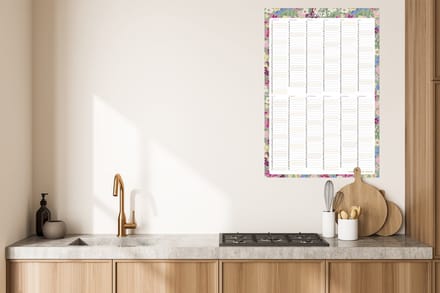 Jaarplanner 2027 Flower Field Mint