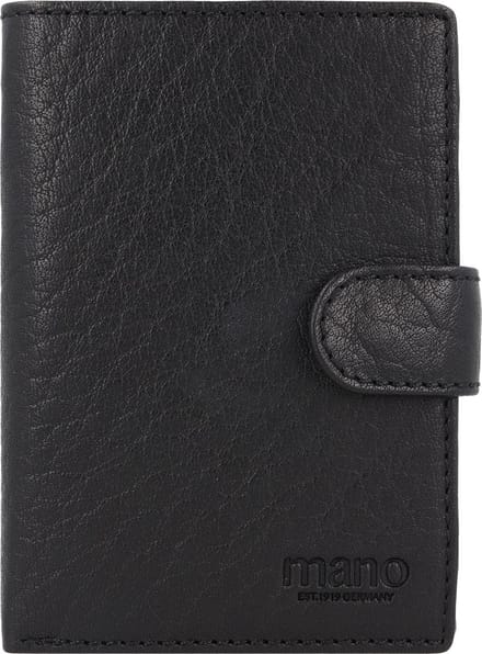 mano Don Simon Portemonnee Leer 11 cm - Jongens - Horizontaal - schwarz