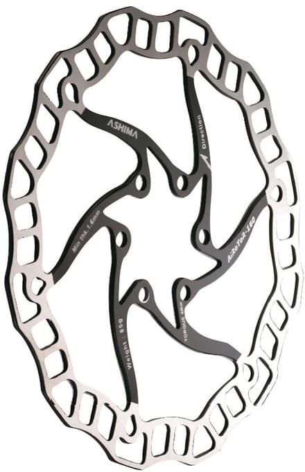 Ashima Aro 08 Ultralight 6b Remschijf Zilver 160 mm