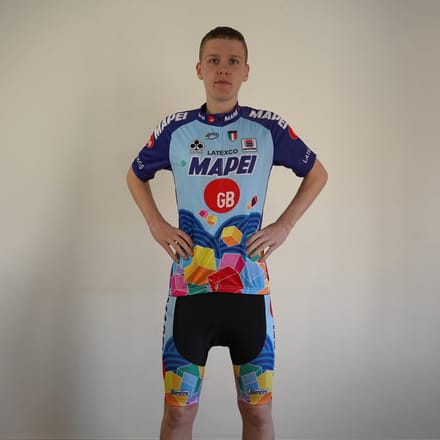Mapei blauw - wielershirt - koerstrui - retro - vintage - maat S