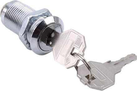 Locker slot - Kantelslot - 30mm - Unieke sleutels