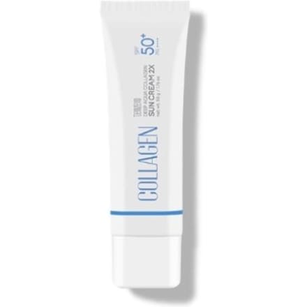 tenzero Diep Aqua COLLAGEEN Zonnescrème 2X 50g SPF50+ PA++++ white