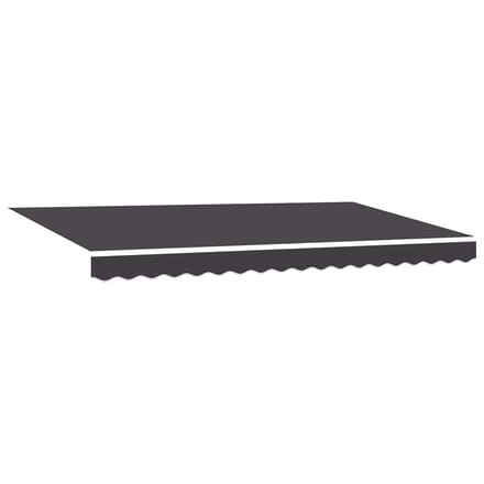 vidaXL - Vervangingsdoek - zonnescherm - voor - 4x2 - m - Antraciet - Polyester