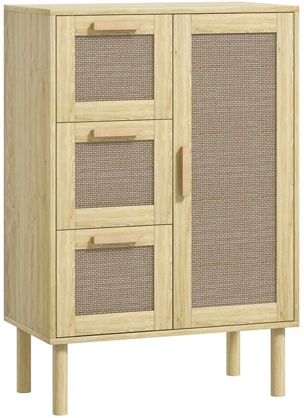 HOMCOM-Badkamermeubel-Spaanplaat-55x30x82cm-Eiken