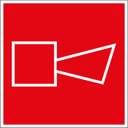 Brandhoorn sticker 200 x 200 mm