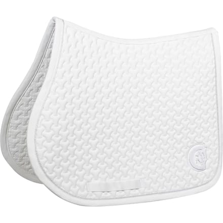Kentucky Horsewear - Zadeldek - Zadeldoek Plaited 3D logo - Jumping - Wit