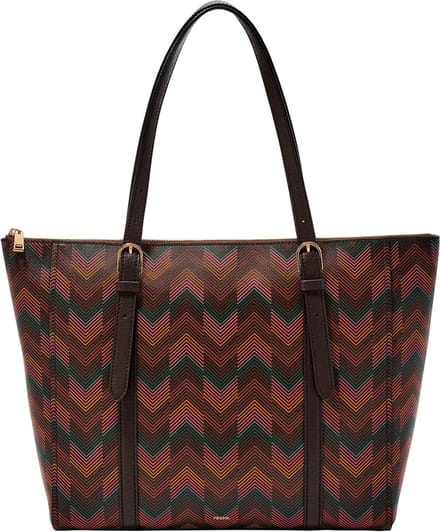 FOSSIL Shopper Schoudertas Carlie Tote Harlow Multi Print Veelkleurig