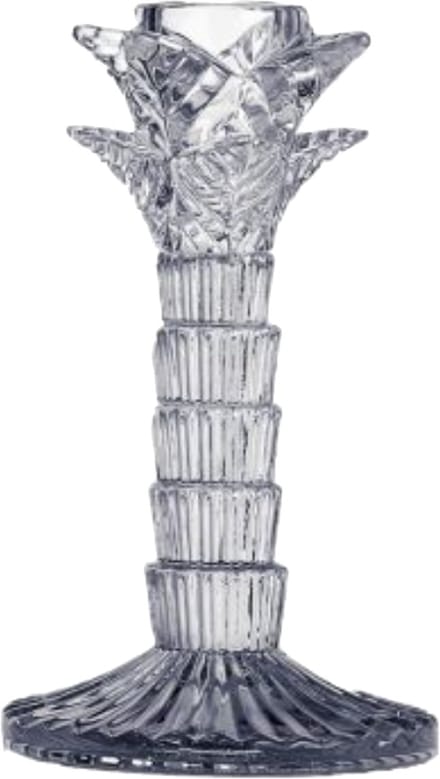 Kandelaar palmboom grijs 16cm