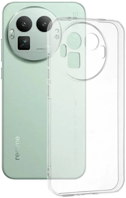 Hoesje geschikt voor Realme GT 8 Pro - Techsuit Clear Silicone Back Cover - Transparant