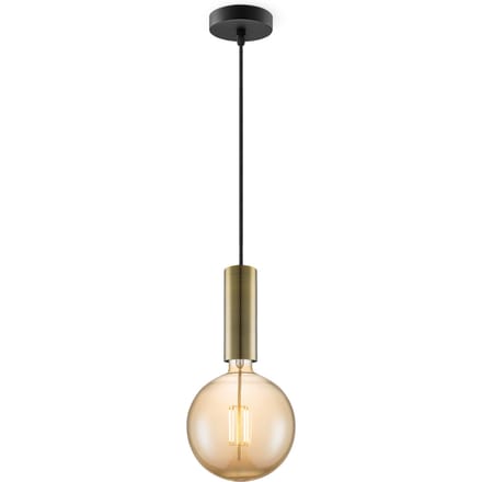 Home sweet home hanglamp Saga brons Globe g180 - amber