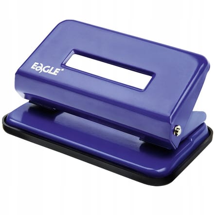 Eagle Bureau Perforator 707A - Blauw, 10 Vel Capaciteit