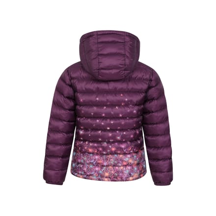 Mountain Warehouse Gewatteerd kinder-/kidsjack Seasons Dandelions (Paars)