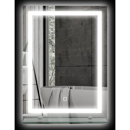4goodz Badkamerspiegel 50x70 cm met touch verlichting en planchet