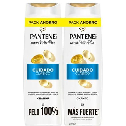 Doos van 2 Pantene Classic Care shampoos van 325 ml