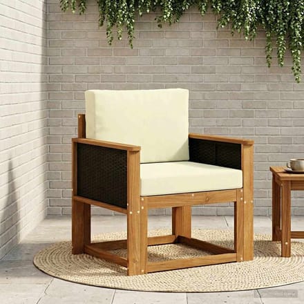vidaXL - Buiten - Midden - Sofa - Massief - Acacia - Hout - Naturel