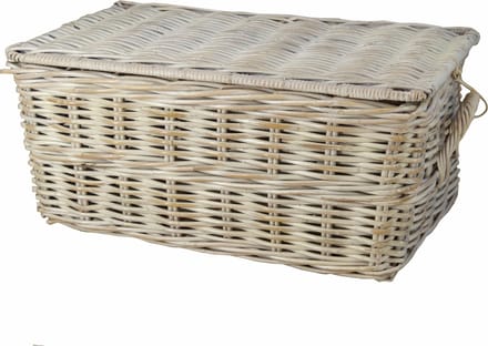 Rotan Opbergmand Wit 75x45x35