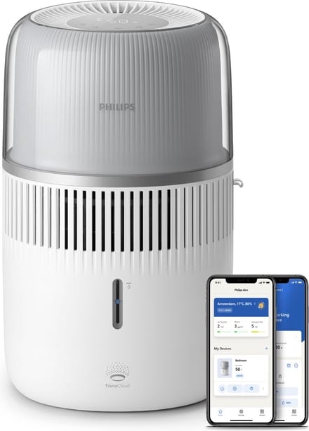 Philips Luchtbevochtiger 5000-serie HU5710/00 - Stille werking (12 dB) - Aromatherapie - Wit