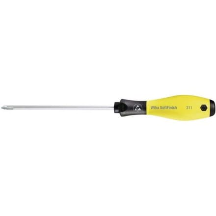 Wiha 08185 08185 ESD Kruiskop schroevendraaier PH 1 Koplengte: 80 mm DIN EN 61340-5-1