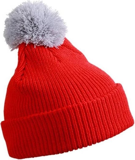 Myrtle Beach - Unisex Pompom Muts (Rood)