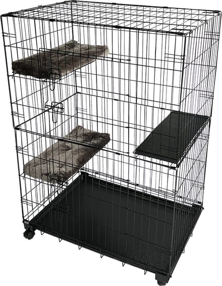 Kattenbench - kattenhuis - 107x71x149cm met 2 kussen