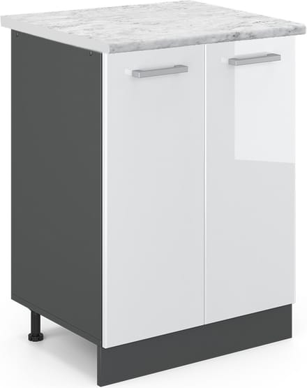 Vicco R-Line Keukenonderkast – 60 cm WB Marmer Wit Hoogglans