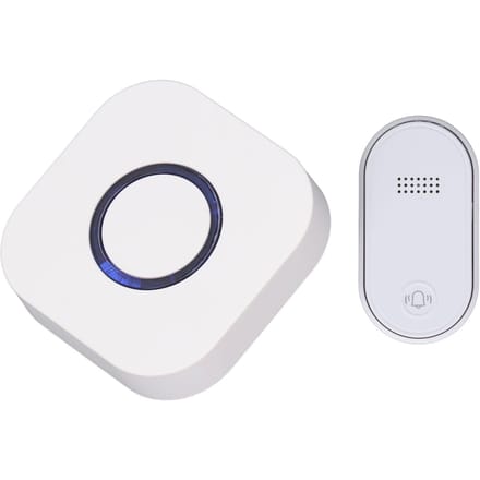 Bip d'urgence sans fil pour aidant Système d'alerte infirmière 433MHZ Réglage du volume Sans fil longue portée white