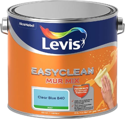 Levis - Easyclean Mur Mat Mix - Clear Blue B40 - Mengverf - 2,5 L