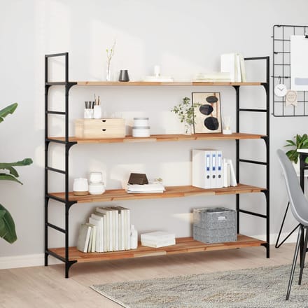 vidaXL - Wandschap - zwevend - olieafwerking - 160x40x2 - cm - massief - acaciahout