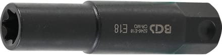 BGS Steckschlüssel-Einsatz E-Profil extra lang Antrieb Außensechskant 22 mm SW E18 - 5246-E18