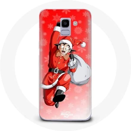 Coque pour Samsung Galaxy A6 2018 Anime Son goku dragon ball Le jour de Noël 2023