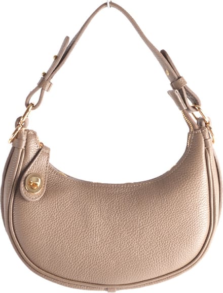 Giuliano schoudertas Phebe - Donkertaupe - Dames - Made in Italy
