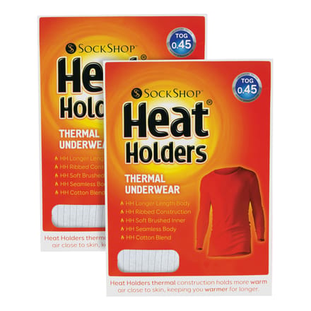 Heat Holders - 2-pack heren winter thermisch ondergoed met lange mouwen