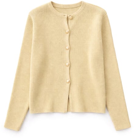 Touché Privé - Kort vest met gouden knopen - Zand - Dames