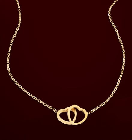 Ketting Connected Heart | Stainless Steel Goud